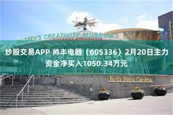 炒股交易APP 帅丰电器（605336）2月20日主力资金净买入1050.34万元
