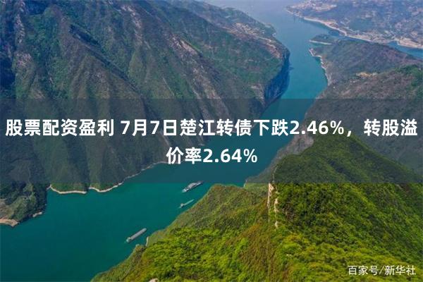 股票配资盈利 7月7日楚江转债下跌2.46%，转股溢价率2.64%